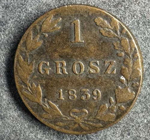 Grosz 1839 polen - 1839, mw